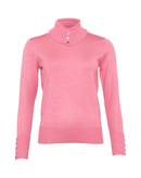 Plain Roll Neck Jumper - Rose Bloom