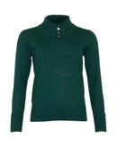 Plain Roll Neck Jumper - Evergreen