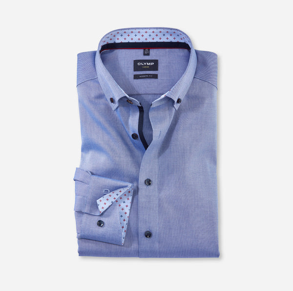 Luxor Modern Fit Shirt - Smoke Blue