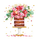 Paper Napkin Pack Of 20 - Cake & Flowers