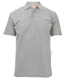 Plain Short Sleeve Polo - Grey