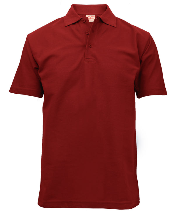 Plain Short Sleeve Polo - Red