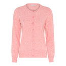 Soft Knit Plain Cardigan - Coral Melange