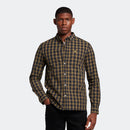Check Poplin Shirt - Jet Black/olive