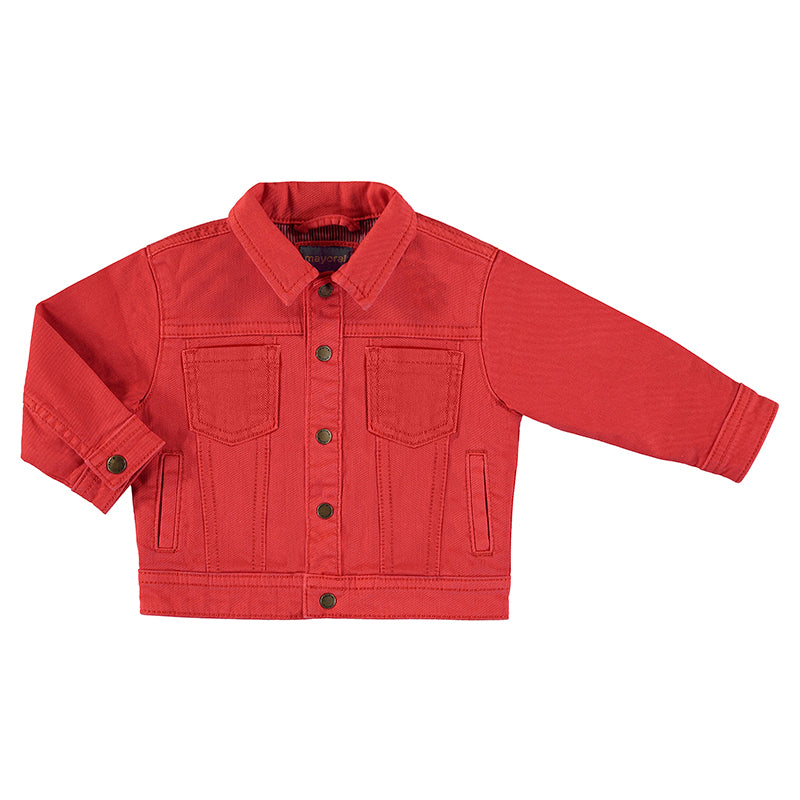 Colored Twill Jacket - Cyber Red