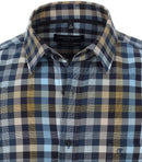 Long Sleeve Check Shirt - Dark Petrol