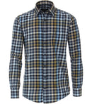 Long Sleeve Check Shirt - Dark Petrol