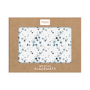 Terrazzo Effect Blues Set of 6 Placemats