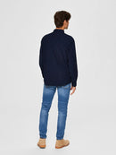 Adrian Long Sleeve Shirt - Dark Blue Check