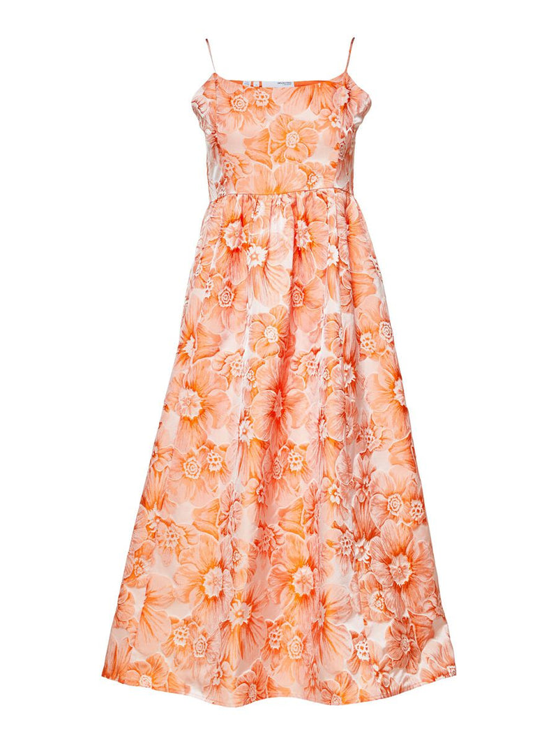 Selma Midi Dress - Iceland Poppy