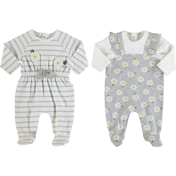 Long Onesie Set Of Two - Silver