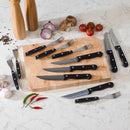 12 Piece Steak Knife & Fork Set Black