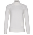 Plain Polo Neck Jumper - Off White