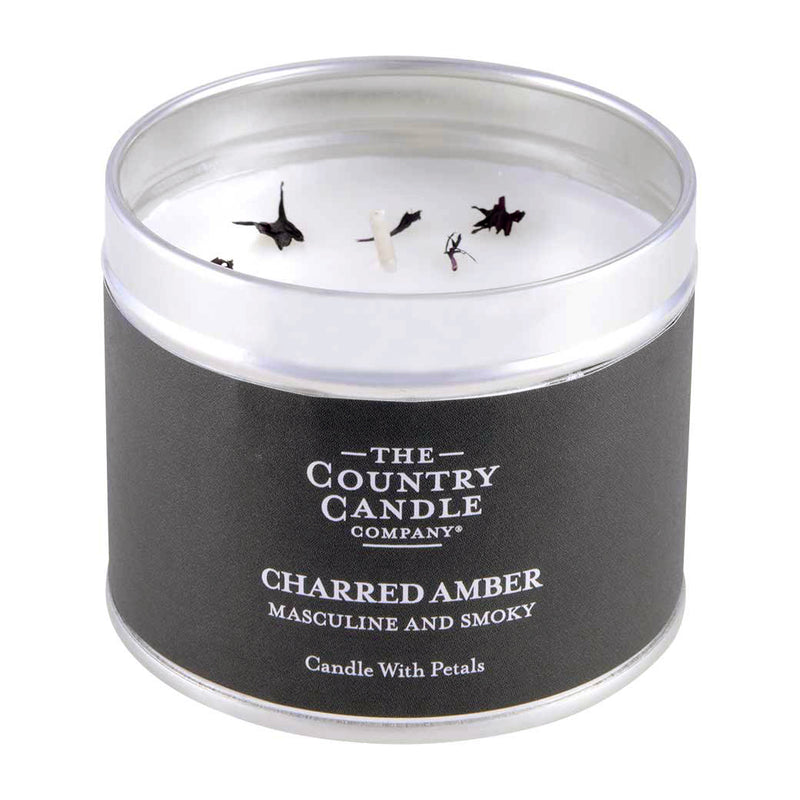 Pastel Tin Candle - Charred Amber