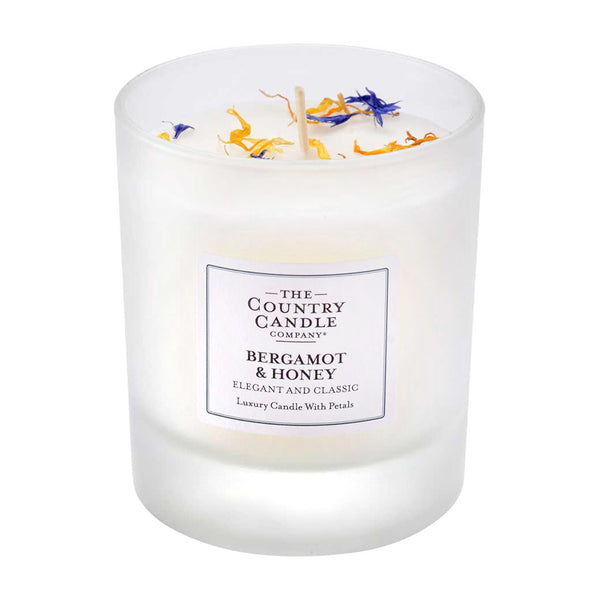 Pastel Medium Glass Candle - Bergamot & Honey