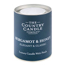 Pastel Medium Glass Candle - Bergamot & Honey