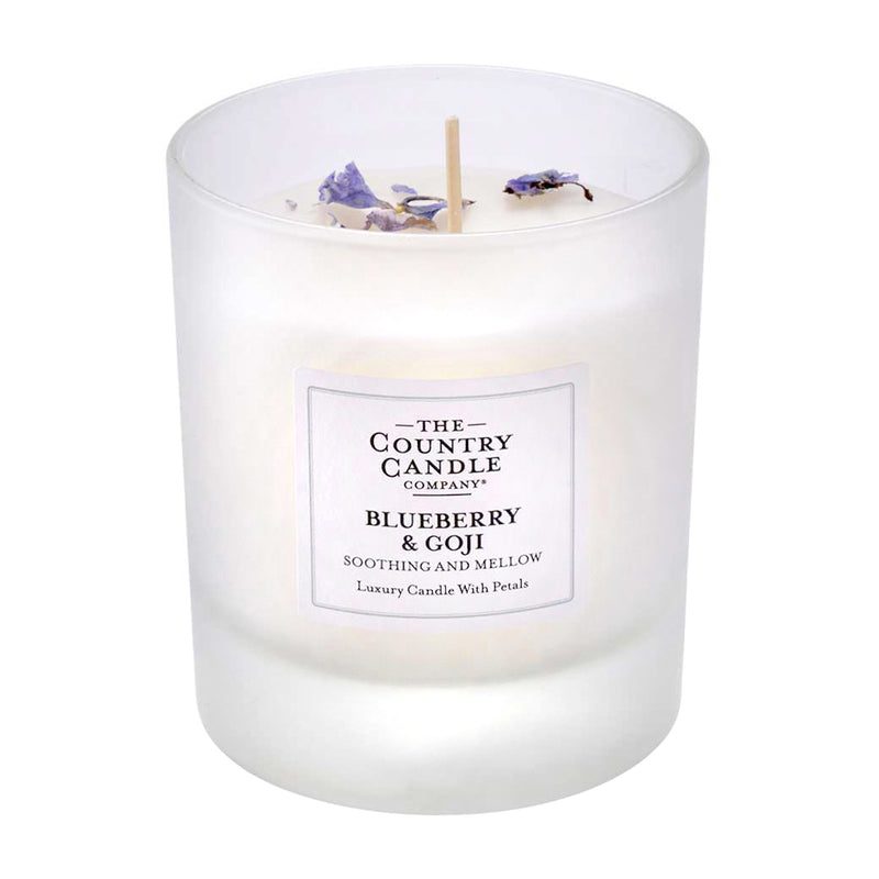 Pastel Medium Glass Candle - Blueberry & Goji Berry