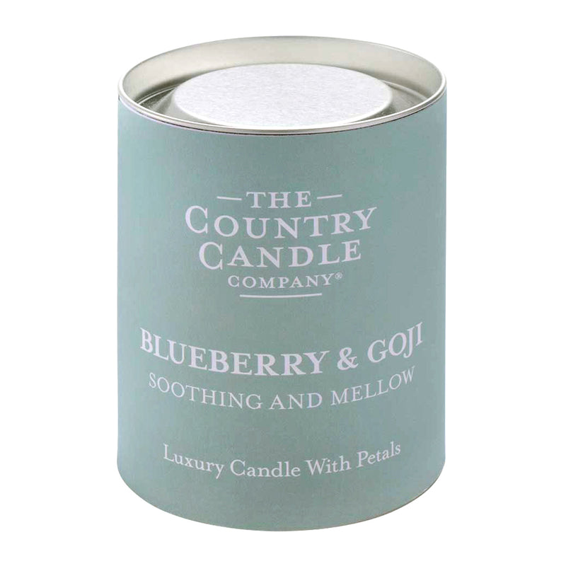 Pastel Medium Glass Candle - Blueberry & Goji Berry