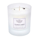 Pastel Medium Glass Candle - Charred Amber