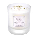 Pastel Medium Glass Candle - Fresh Cut Herbs