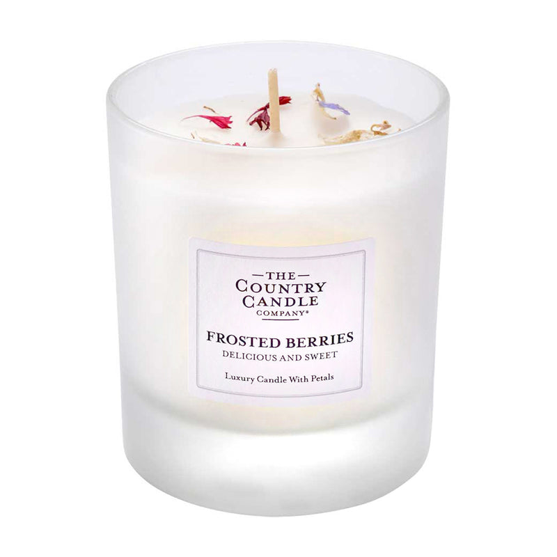 Pastel Medium Glass Candle - Frosted Berries