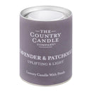Pastel Medium Glass Candle - Lavender & Patchouli