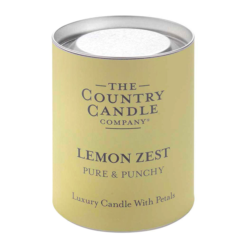 Pastel Medium Glass Candle - Lemon Zest