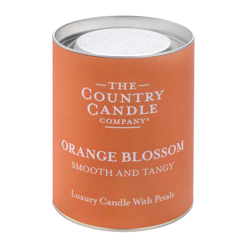 Pastel Medium Glass Candle - Orange Blossom
