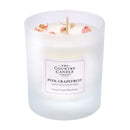 Pastel Medium Glass Candle - Pink Grapefruit