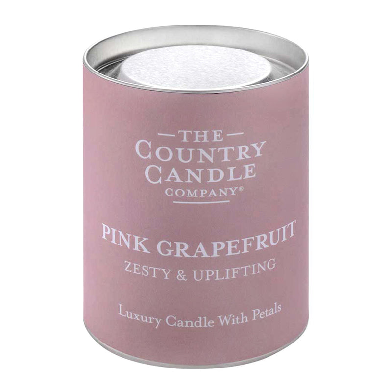 Pastel Medium Glass Candle - Pink Grapefruit
