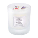 Pastel Medium Glass Candle - Sweet Pea & Violet