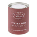 Pastel Medium Glass Candle - Velvet Rose