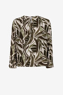 Dakar Long Sleeve Blouse - Cedar Green