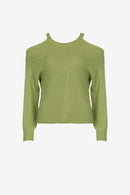 Figo High Neck Jumper - Cedar Green