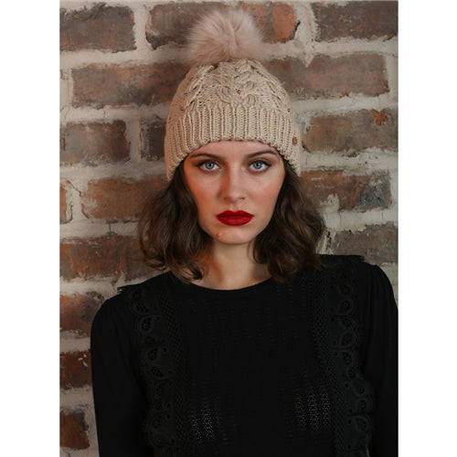 Mabel Cable Hat - Oatmeal
