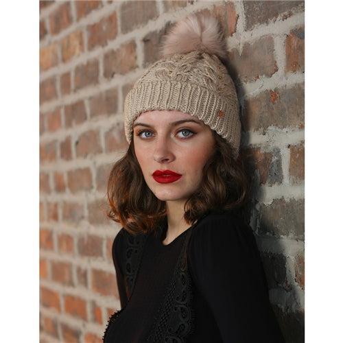 Mabel Cable Hat - Oatmeal