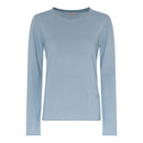 Plain Long Sleeve Jumper - Silver Blue