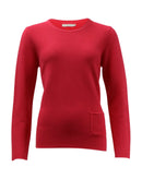Plain Long Sleeve Jumper - Magenta Pink