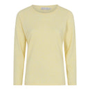 Soft Plain Round Neck Jumper - Yellow Melange