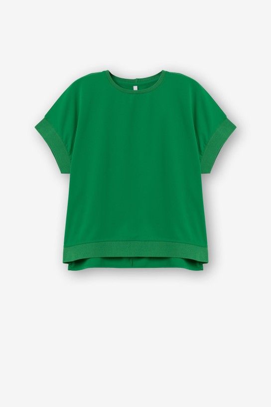 Trufa Short Sleeve Blouse - Green