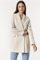 Tweed Blazer - Star White