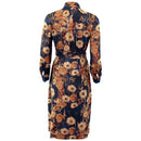 Dolores Dress - Navy Floral