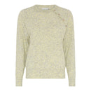 Melange Button Shoulder Jumper - Yellow Melange