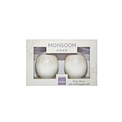 Monsoon Lucille Gold Salt and Pepper Pot Set