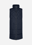 Nina 17 Long Padded Gilet - Navy