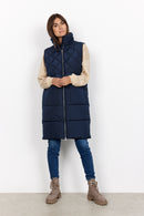 Nina 17 Long Padded Gilet - Navy
