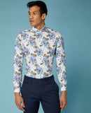 Mans Slim/matt-cotton Shirt - White