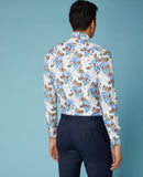 Mans Slim/matt-cotton Shirt - White