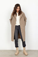 Elissar Faux Fur Coat - Camel