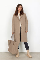 Elissar Faux Fur Coat - Camel